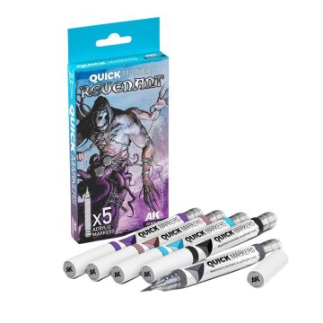 Набір акрилових маркерів AK Interactive Quick Markers Set: Revenant