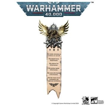 Пін-емблема Starforged: Warhammer 40000 – Grey Knights Imperial Aquila Badge