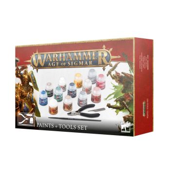 Набір фарб та інструментів Warhammer Age of Sigmar: Paints + Tools Set