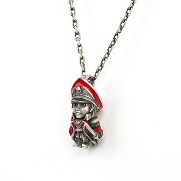 Підвіска Жіночій комісар зі срібним ланцюжком Starforged Commissar Couple Necklace Warhammer 40000