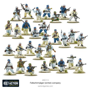Набір мініатюр Warlord Games Bolt Action: German Fallschirmjager Winter Platoon