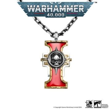 Срібна підвіска з позолотою Starforged: Warhammer 40000 Inquisition Seal of the Holy Ordos Gold Pendant