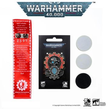 Пін-емблема Starforged: Warhammer 40000 – Seal of Omnissiah Machine God Badge
