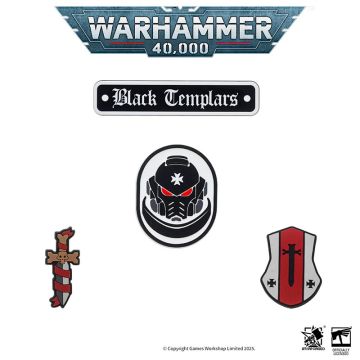 Набір шевронів Starforged Warhammer 40,000: Black Templars Badge Set