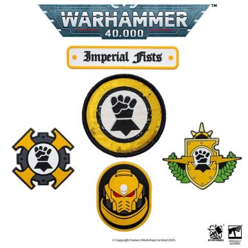 Набір шевронів Starforged Warhammer 40,000: Imperial Fists Badge Set