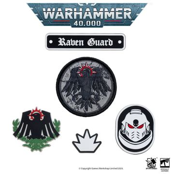Набір шевронів Starforged Warhammer 40,000: Raven Guard Badge Set