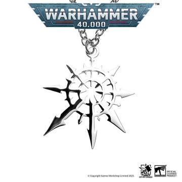 Підвіска зі сталі з ланцюжком Starforged Faction Chaos Four Gods Undivided Warhammer 40K