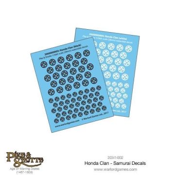 Набір декалей Warlord Games Pike and Shotte: Feudal Japan: Samurai Decals: Honda Clan
