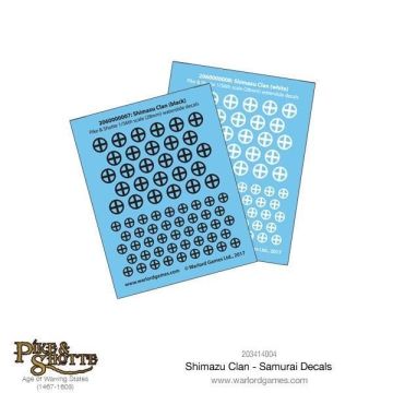 Набір декалей Warlord Games Pike and Shotte: Feudal Japan: Samurai Decals: Shimazu Clan