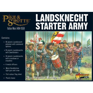 Набір мініатюр Warlord Games Pike and Shotte: Italian Wars: Landsknecht Starter Army