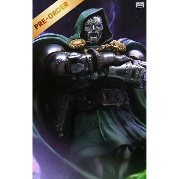 Колекційна статуетка Iron Studios: Statue Doctor Doom - Infinity Gauntlet Diorama - Art Scale 1/10