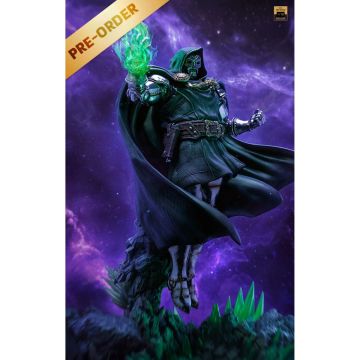 Колекційна статуетка Iron Studios: Statue Doctor Doom Deluxe - Infinity Gauntlet Diorama - Art Scale 1/10