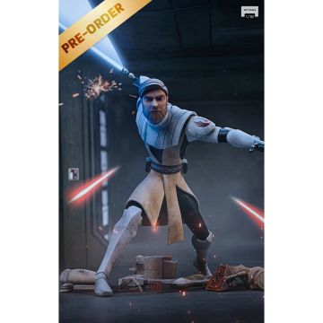Колекційна статуетка Iron Studios: Statue Obi-Wan Kenobi - Star Wars: Clone Wars - Art Scale 1/10
