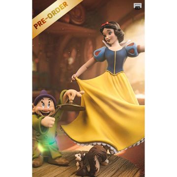 Колекційна статуетка Iron Studios: Statue Snow White and Dopey - Snow White and the Seven Dwarves - Art Scale 1/10