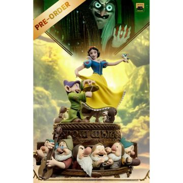 Колекційна статуетка Iron Studios: Statue Snow White and Dopey Deluxe - Snow White and the Seven Dwarves - Art Scale 1/10