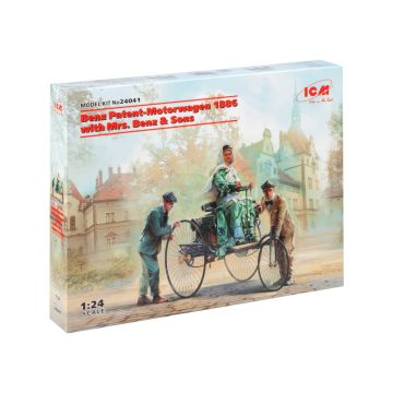 Збірна модель автомобіля ICM: Автомобіль Бенца 1886 р. з фрау Бенц і синами