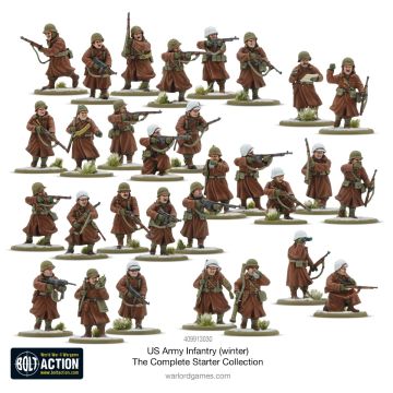 Набір мініатюр Warlord Games Bolt Action: US Army Winter Platoon