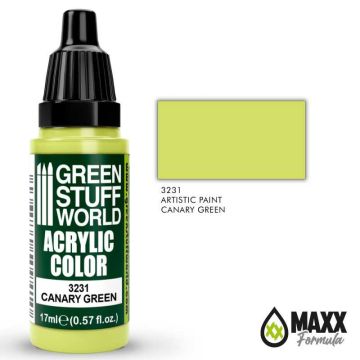 Акрилова фарба Green Stuff World Acrylic Paint: Canary Green (17ml)