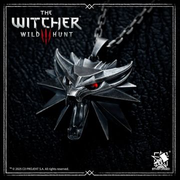 Підвіска зі срібним ланцюжком Starforged The Witcher 3: Wild Hunt The Witcher Wolf School
