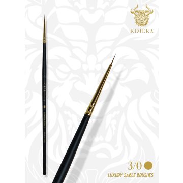 Пензик Kimera Kolors: Kimera Brushes – Kolinsky Sable No. 000 Round