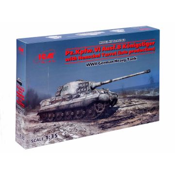 Збірна модель танка ICM: Pz.Kpfw.VI Ausf.B “Королевський Тигр” із башнею Henschel (пізнє виробництво )
