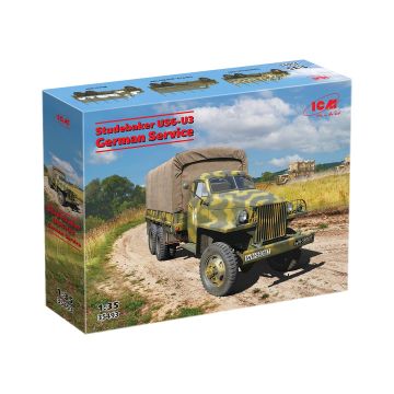 Збірна модель вантажівки ICM: Studebaker US6-U3 на німецькій службі