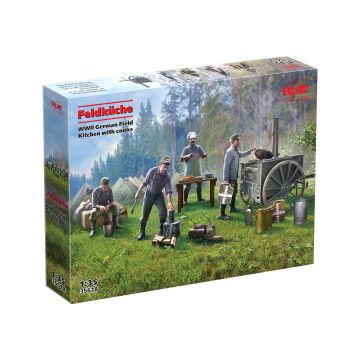 Збірні моделі фігурок ICM: Feldküche Німецька польова кухня 