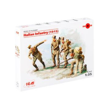 Збірні моделі фігурок ICM: Італійська піхота (1915)