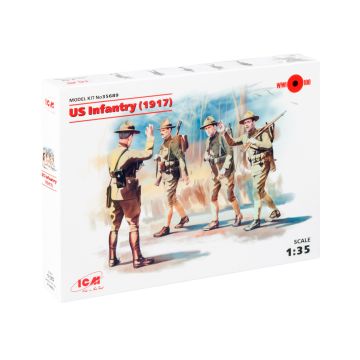 Збірні моделі фігурок ICM: Піхота США (1917)