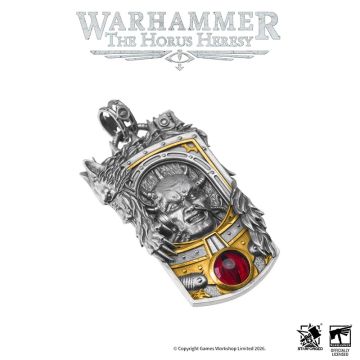 Підвіска зі срібним ланцюжком та позолотою Starforged Warhammer The Horus Heresy Horus Character Pendant
