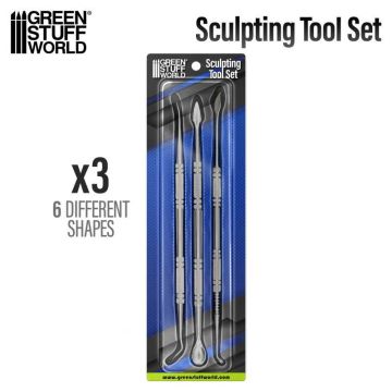 Набір інструментів Green Stuff World: 3x Sculpting Tools