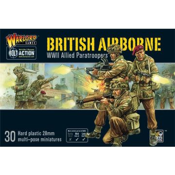 Набір мініатюр Warlord Games Bolt Action: British Airborne WWII Allied Paratroopers