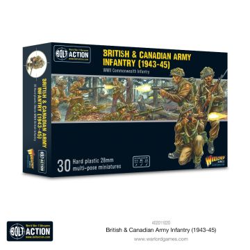Набір мініатюр Warlord Games Bolt Action: British & Canadian Army infantry (1943-45)