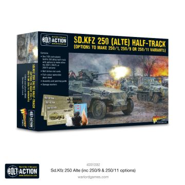 Мініатюра Warlord Games Bolt Action: Sd.Kfz 250 (Alte) Half-Track (Options For 250/1, 250/9 & 250/11 Variants)