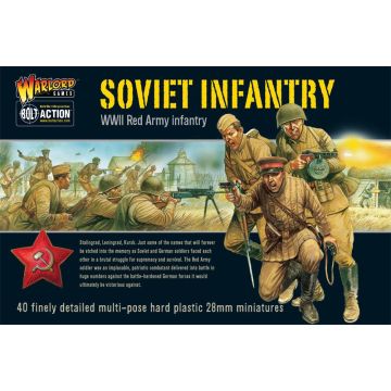 Набір мініатюр Warlord Games Bolt Action: Soviet Infantry Plastic Box Set