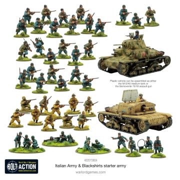 Набір мініатюр Warlord Games Bolt Action: Italian Army & Blackshirts Starter Army
