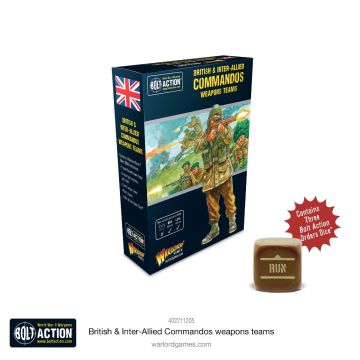 Набір мініатюр Warlord Games Bolt Action: British & Inter-Allied Commandos weapons teams