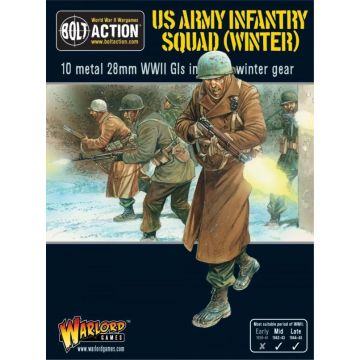 Набір мініатюр Warlord Games Bolt Action: US Army Infantry Squad in Winter Clothing