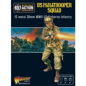 Набір мініатюр Warlord Games Bolt Action: US Paratrooper Squad