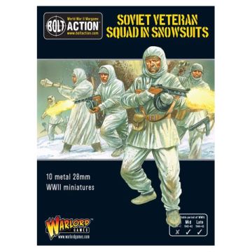 Набір мініатюр Warlord Games Bolt Action: Soviet Veteran Squad In Snowsuits