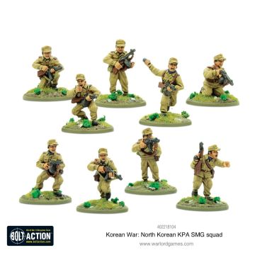 Набір мініатюр Warlord Games Bolt Action Korea: North Korean KPA SMG squad