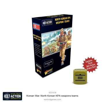 Набір мініатюр Warlord Games Bolt Action Korea: North Korean KPA weapons teams