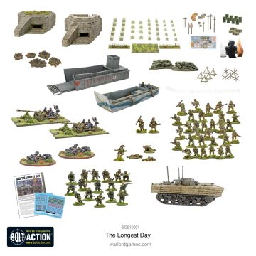 Набір мініатюр Warlord Games Bolt Action: The Longest Day. D-Day battle-set