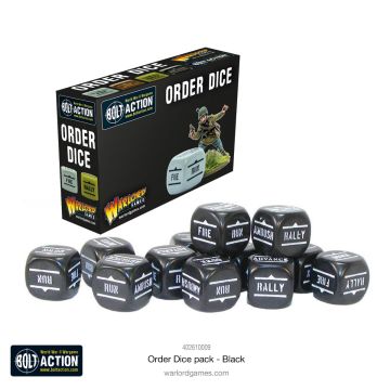 Гральні куби Warlord Games: Orders Dice Pack - Black