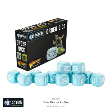 Гральні куби Warlord Games: Orders Dice Pack - Blue