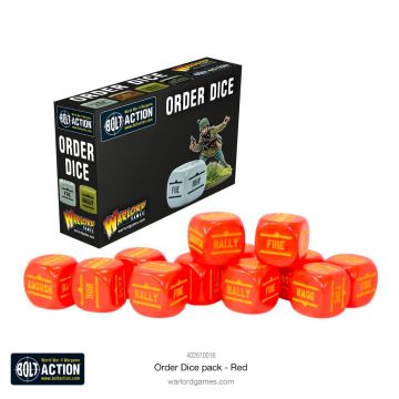 Гральні куби Warlord Games: Orders Dice Pack - Red