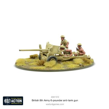 Мініатюра Warlord Games Bolt Action: 8th Army 6 pounder ATG