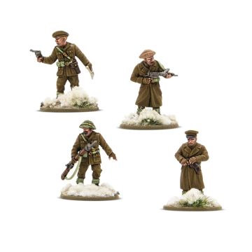 Набір мініатюр Warlord Games Bolt Action: British & Canadian Infantry (Winter) Platoon Commanders