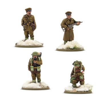 Набір мініатюр Warlord Games Bolt Action: British & Canadian Infantry (Winter) HQ