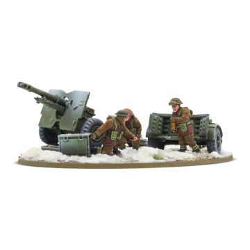 Мініатюра Warlord Games Bolt Action: 25-Pdr Light Howitzer with British Infantry (Winter) Crew